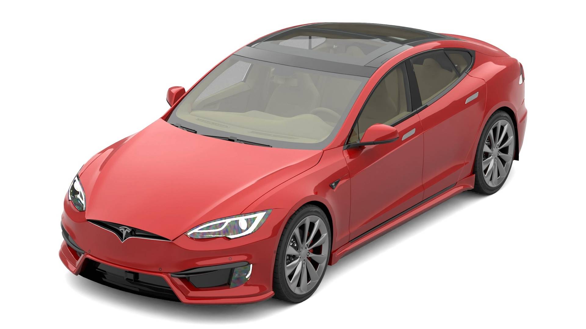 Tesla Model S Blender 3D Car model
