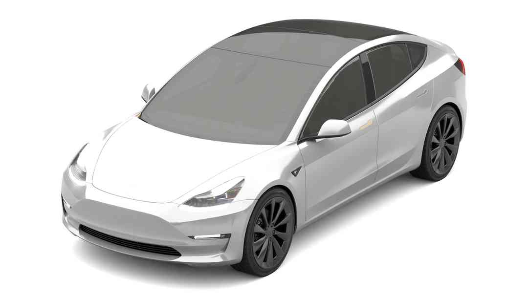 Tesla Model 3 Blender 3D Car model