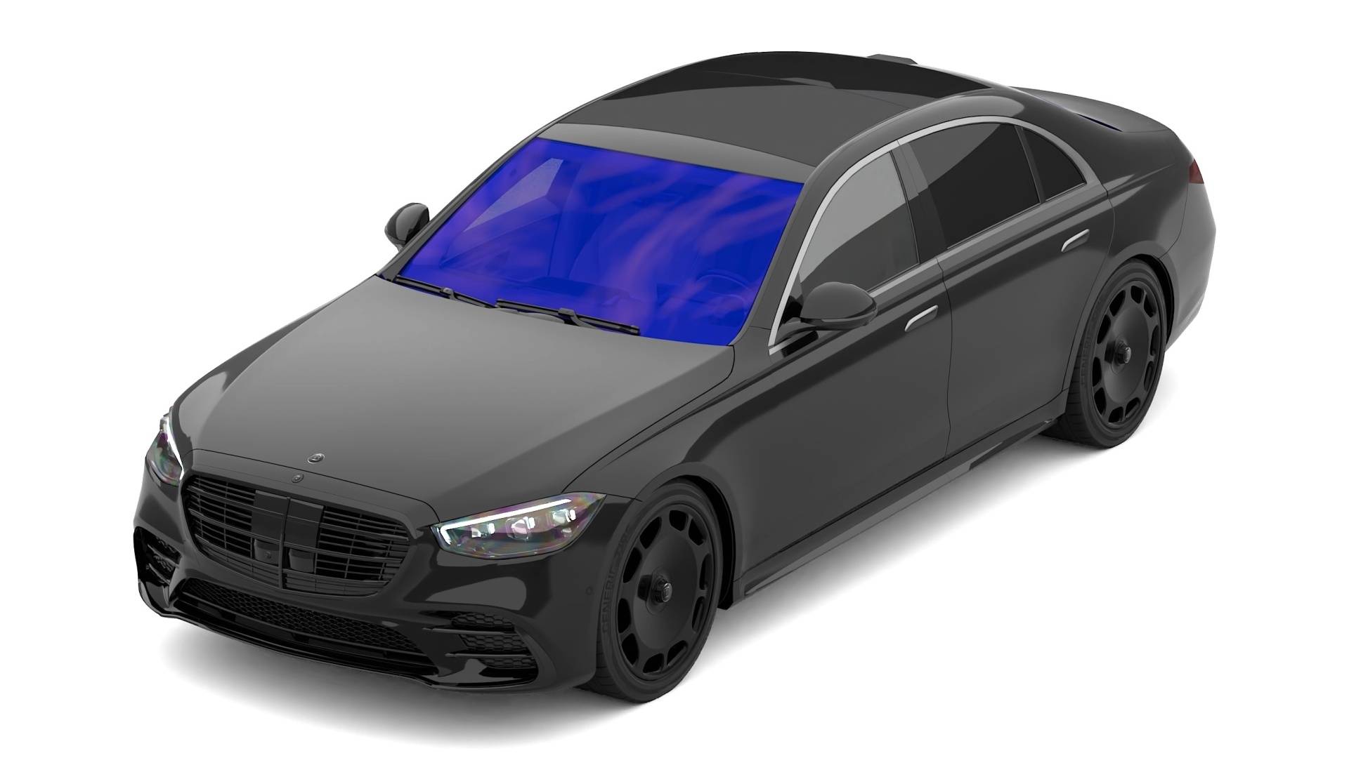 Brabus Mercedes S Class Blender 3D Car model