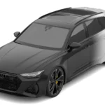 Audi Rs6 Black White Design
